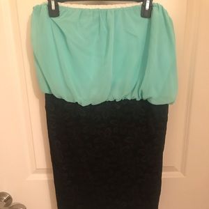 Knee length junior plus dress